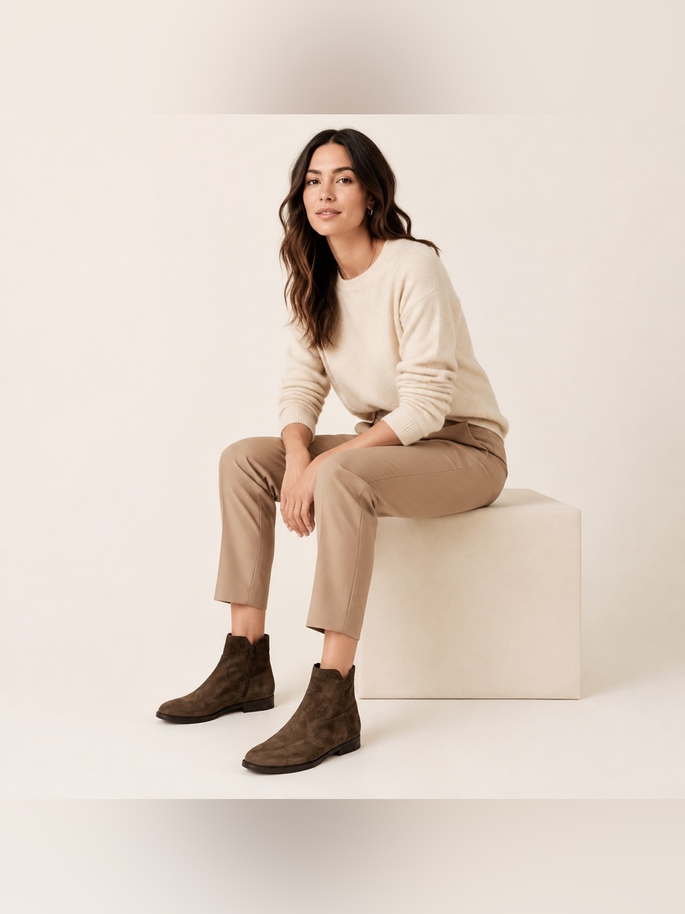 Progetto Brown Suede Ankle Boots. EU 36